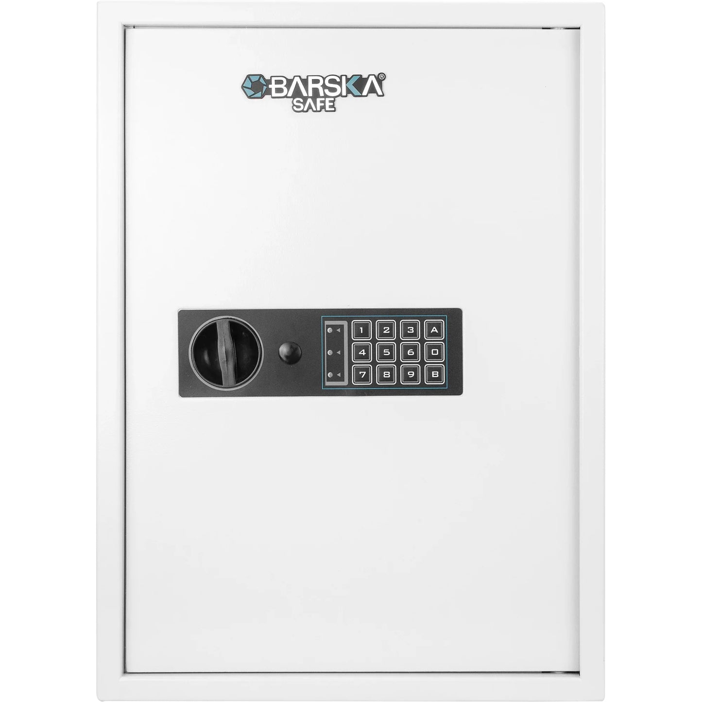 Barska AX13262 100 Capacity Fixed Position Key Cabinet Digital Keypad Wall Safe, White