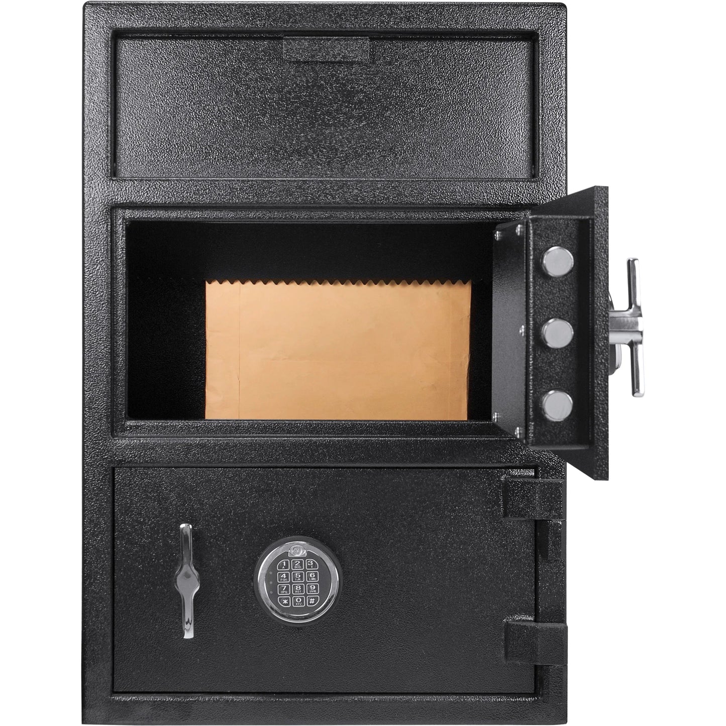 Barska AX13312 1.6/2 Cu. ft Dual Compartment Keypad Depository Safe