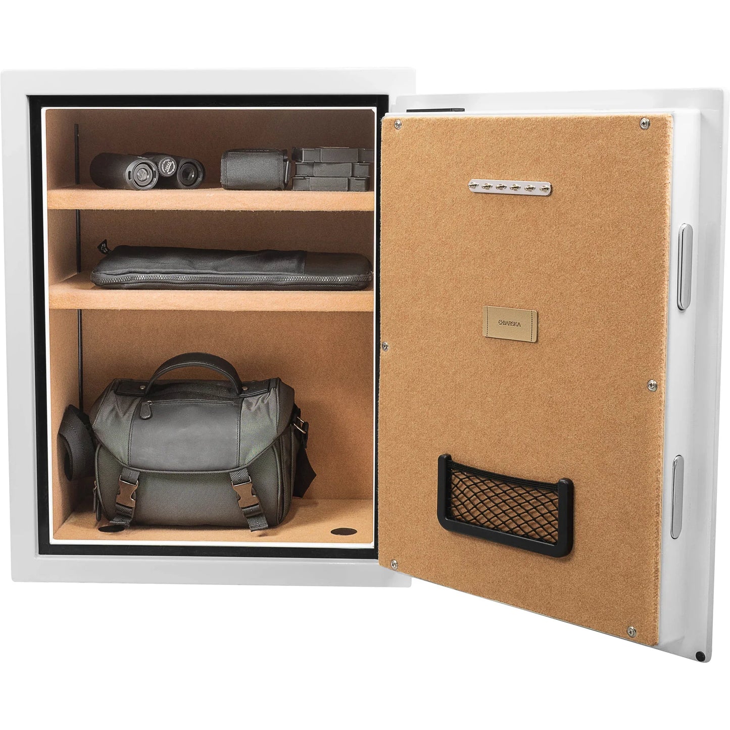 Barska AX13496 4.48 Cu. ft Biometric Fireproof Security Safe, White