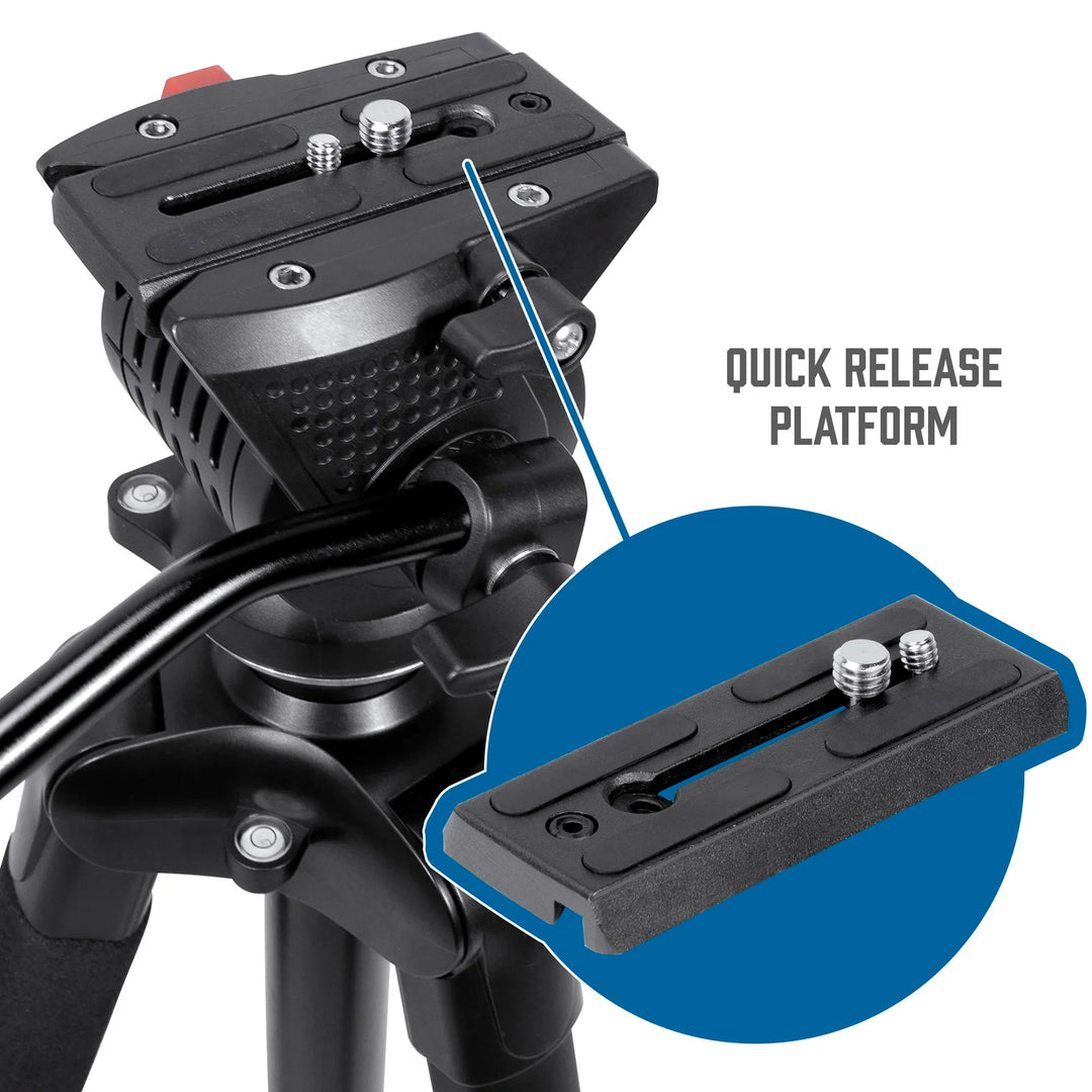 Professional Tripod with Fluid Head