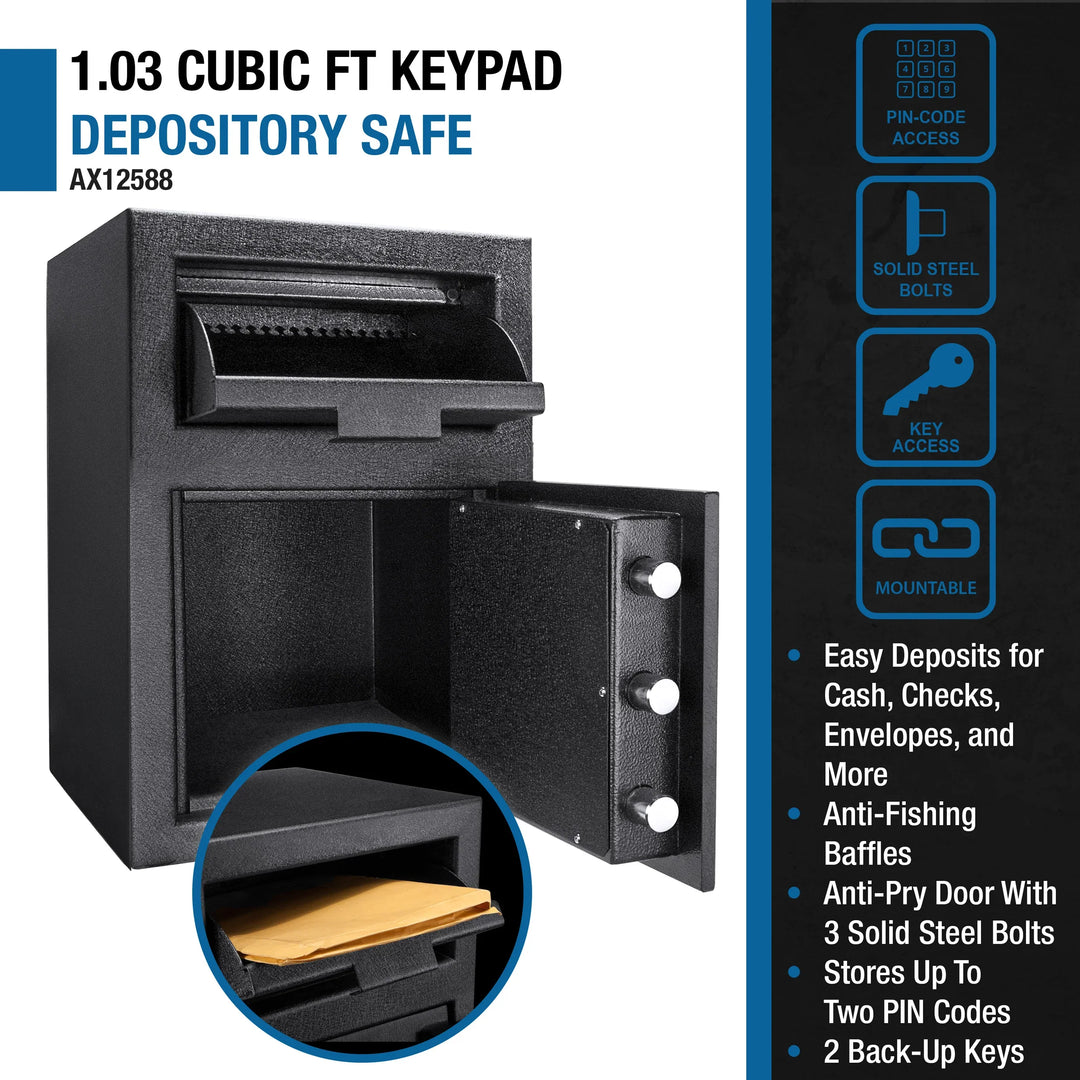 DX200 1.03 Cu. ft Keypad Depository Safe