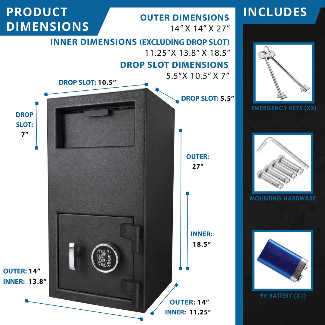 DX300 1.72 Cu. ft Keypad Depository Safe