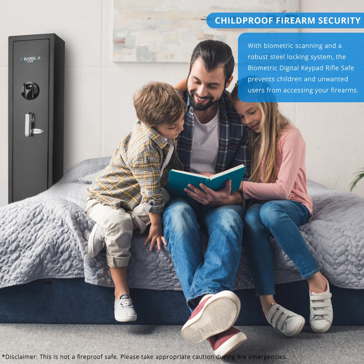 HQ900 11 Rifle Biometric Keypad Rifle Safe