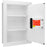 Barska AX13030 0.52 Cu. ft Right Opening Wall Safe, White