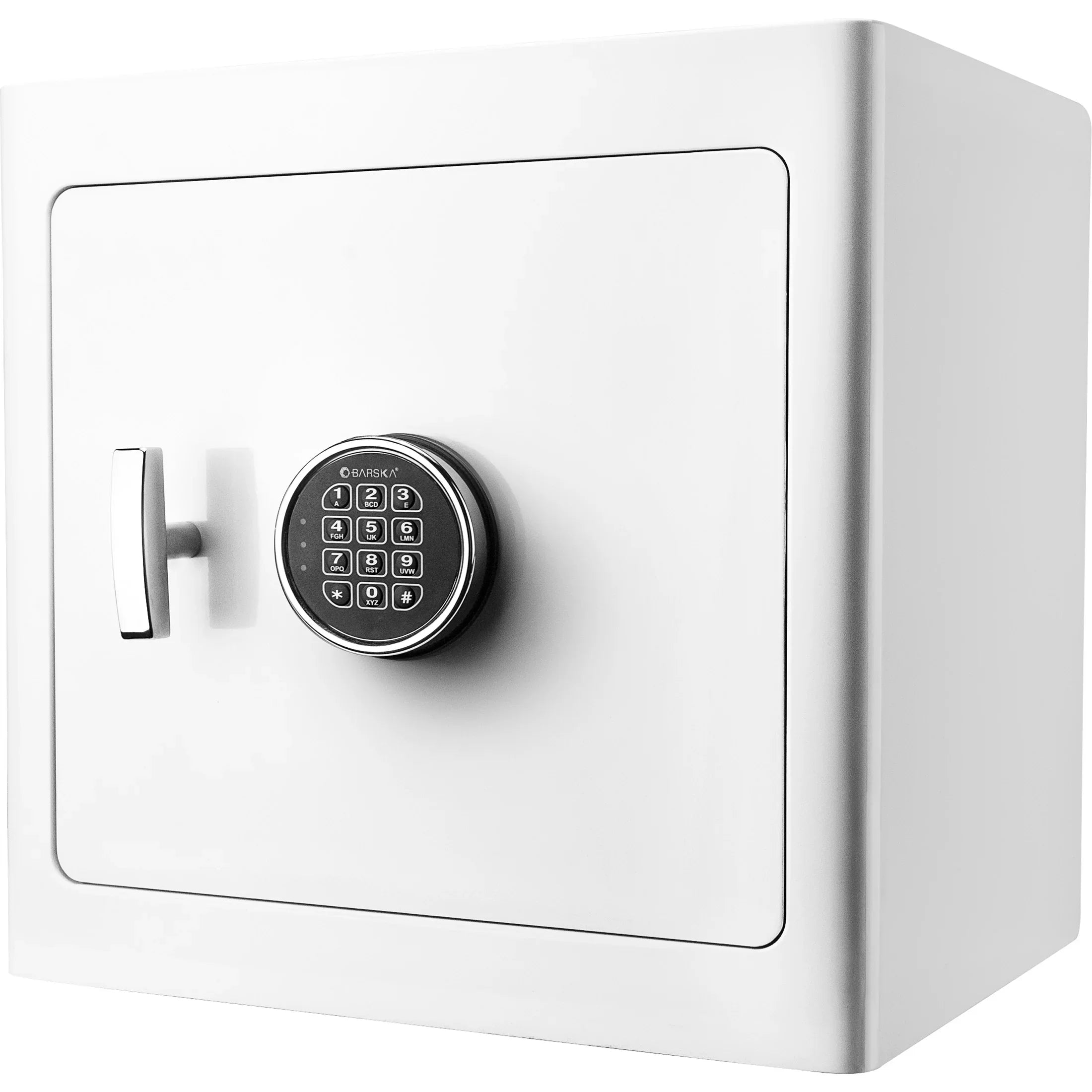 1.01 Cu. ft Keypad Fireproof Jewelry Safe, White