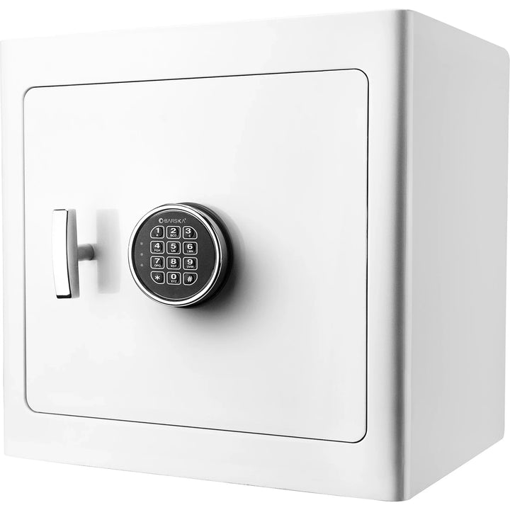 1.01 Cu. ft Keypad Fireproof Jewelry Safe, White