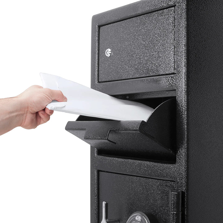 0.72/0.78 Cu. ft Dual Compartment Keypad Depository Safe