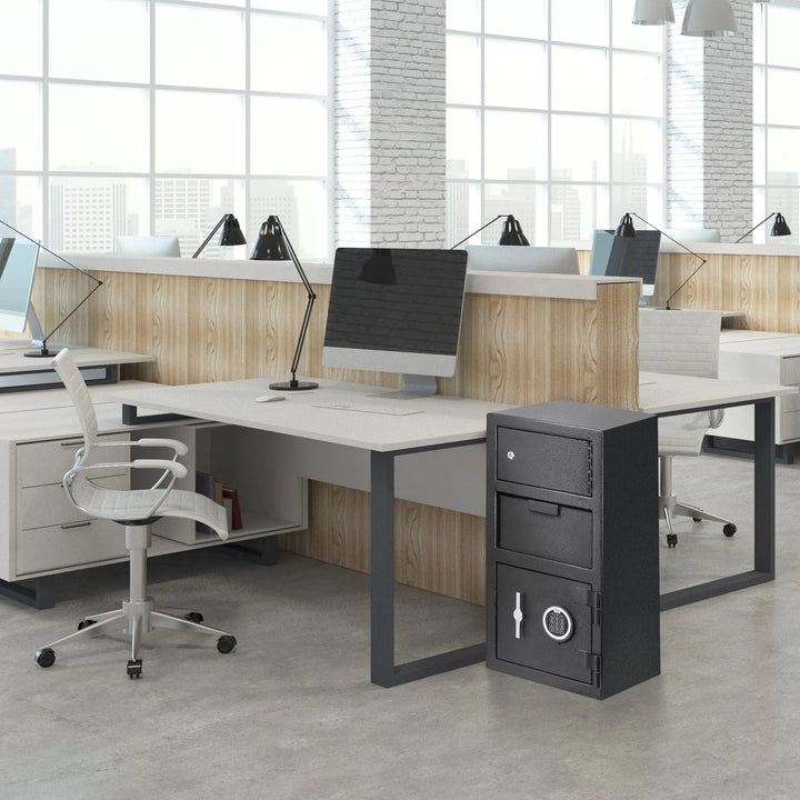 0.72/0.78 Cu. ft Dual Compartment Keypad Depository Safe