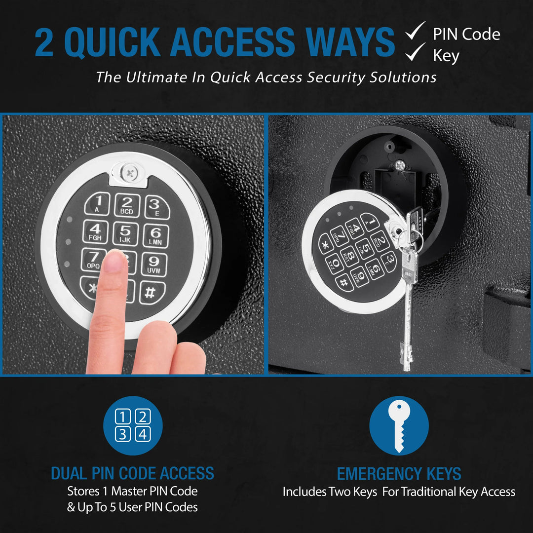 1.6/2 Cu. ft Dual Compartment Keypad Depository Safe