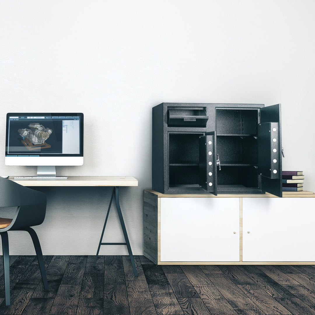 2.58/4.68 Cu. ft Dual Compartment Keypad Depository Safe