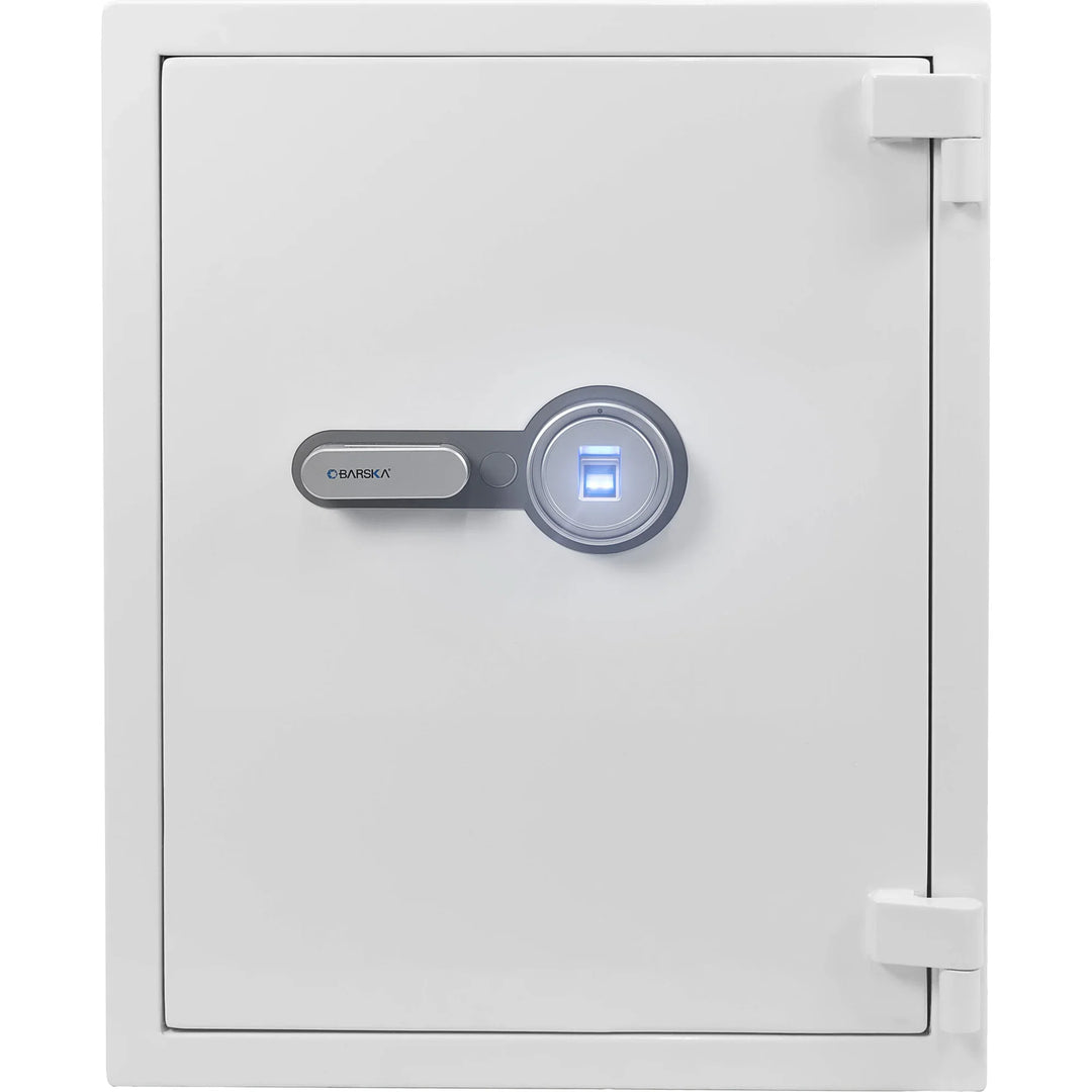 4.48 Cu. ft Biometric Fireproof Security Safe, White