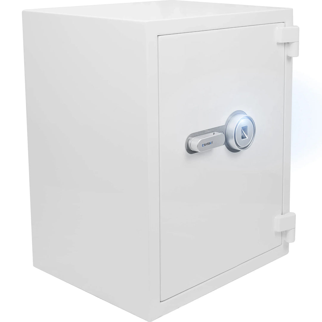 4.48 Cu. ft Biometric Fireproof Security Safe, White