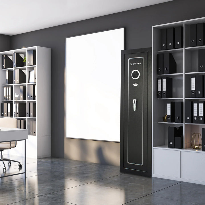 10-Rifle Biometric Gun Safe – 5.51 Cu. Ft. Quick-Access Fingerprint & Keypad Security