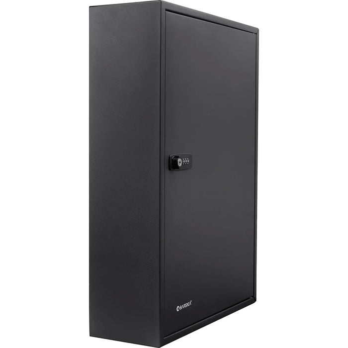 Barska CB13266 200 Capacity Adjustable Key Cabinet with Combination & Key Lock, Black