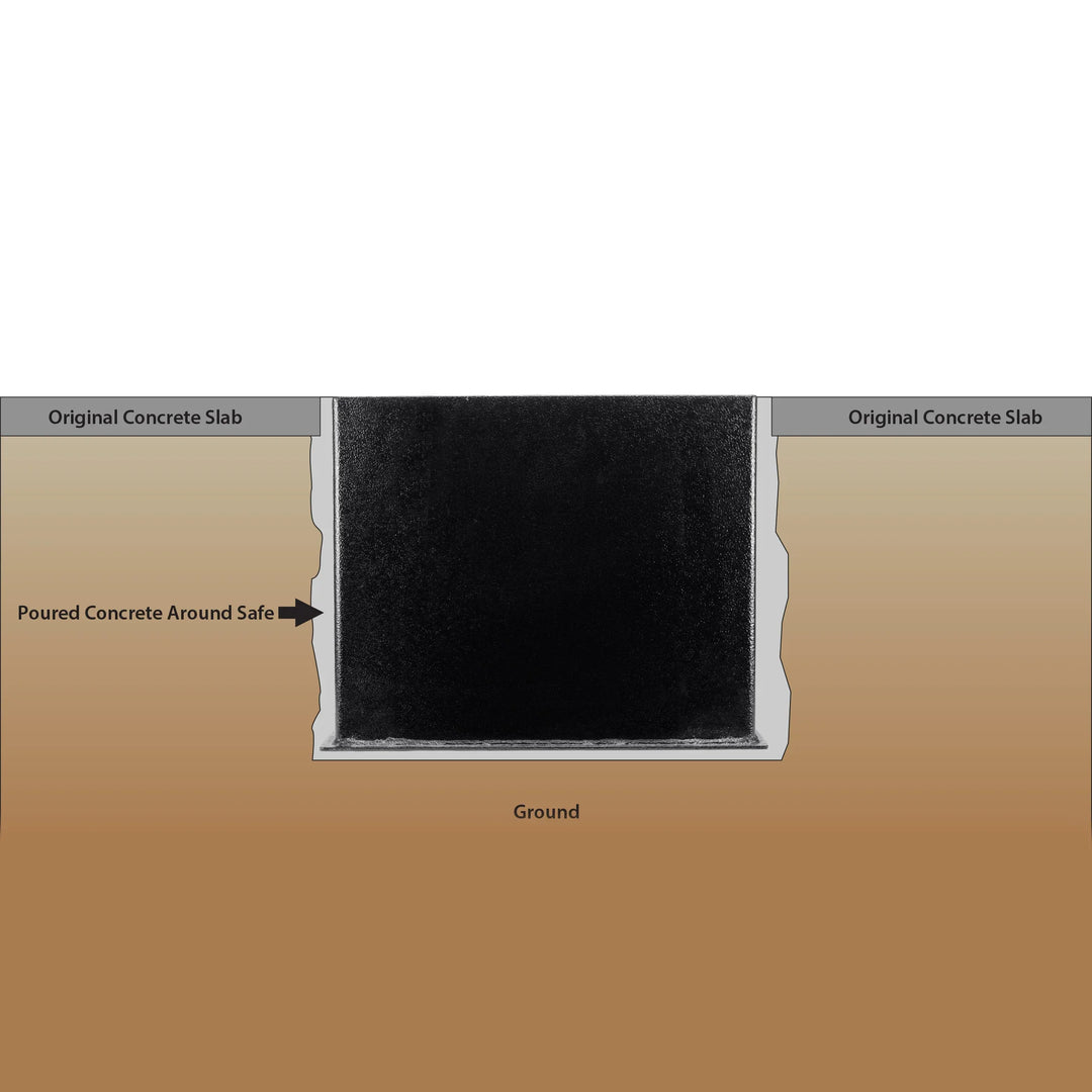 0.89 Cu. ft Floor Safe With Combination Lock