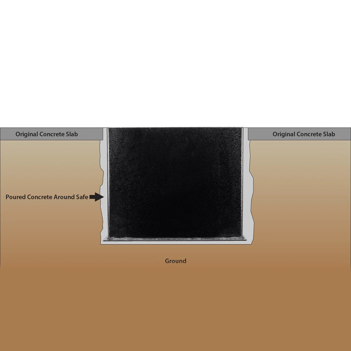 0.89 Cu. ft Floor Safe With Combination Lock