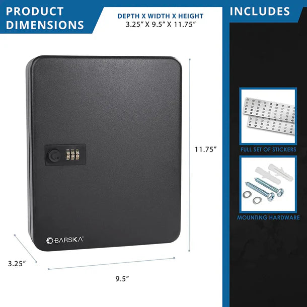 36 Key Lock Box with Combination Lock